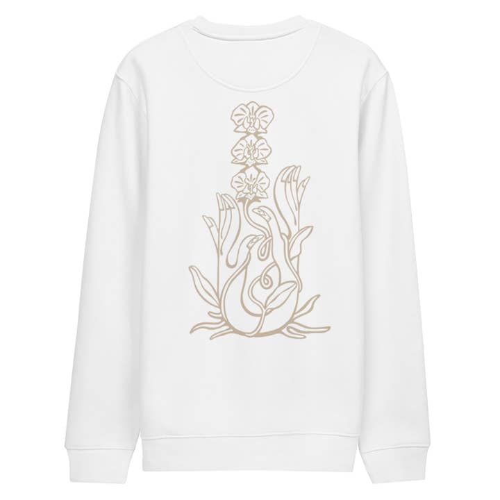 Karleth Orchid Unisex Sweatshirt - White/sand for engroshandel hos Bønita Clothing