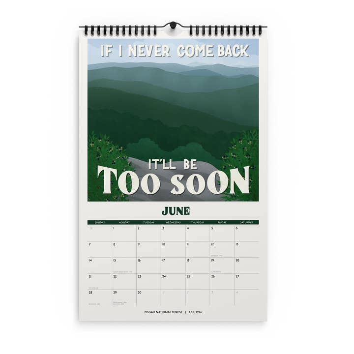 Amber Share | Subpar Parks - Wholesale Calendar - Subpar Parks 2026 Illustrated National Parks Wall Calendar6