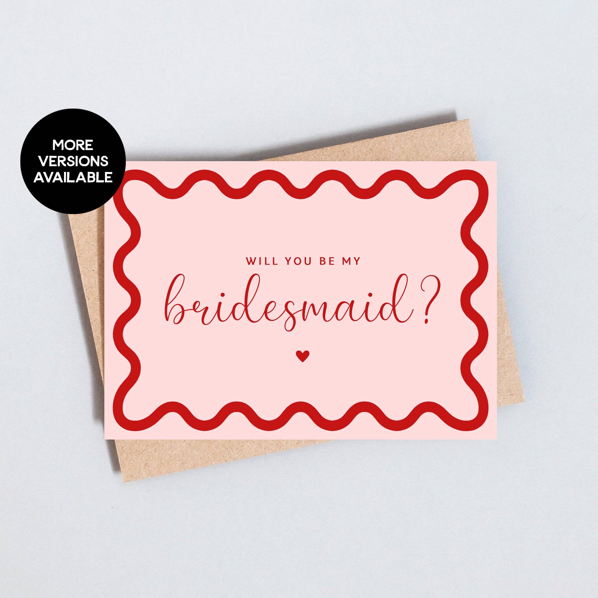 The Type Club – wholesale Bridesmaid card – Bridesmaid Maid Of Honour / Honor Proposal Greeting Card0