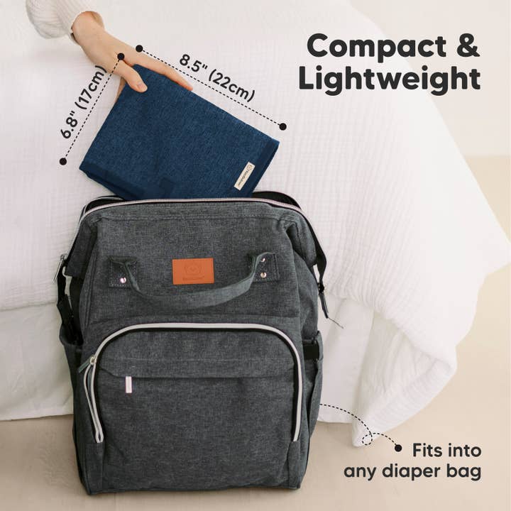 Navy Blue Swift Portable Changing Pad for Baby, Diaper Changing Mat for wholesale on Faire1