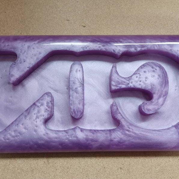 Gin Freestanding Word Silicone Mould for wholesale by Mr Resin