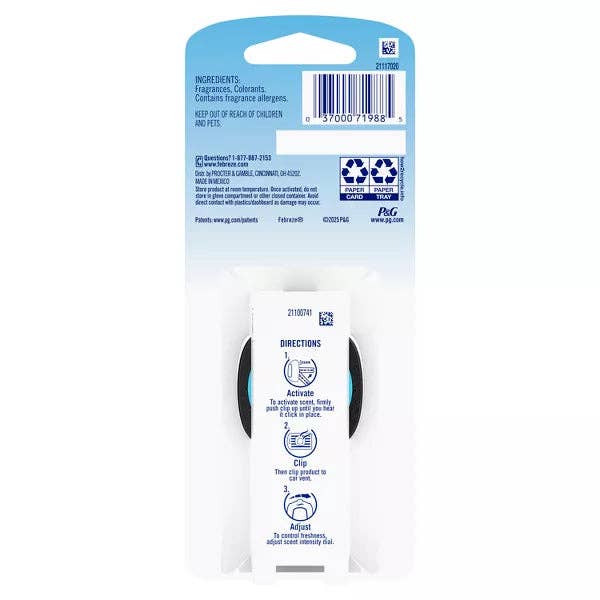 First Choice Buying – wholesale Car Freshener - Unisex – Febreze Auto Car Vent Clip Air Freshener, Evening Woods, 1 Count2