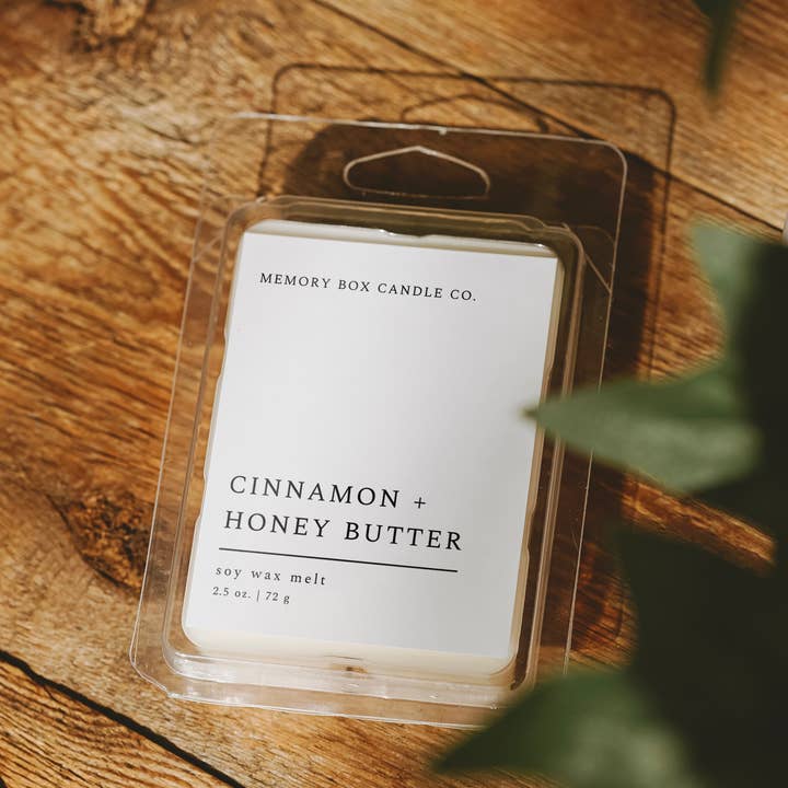 Soy Wax Melt - Cinnamon + Honey Butter for wholesale by Memory Box Candle Co.