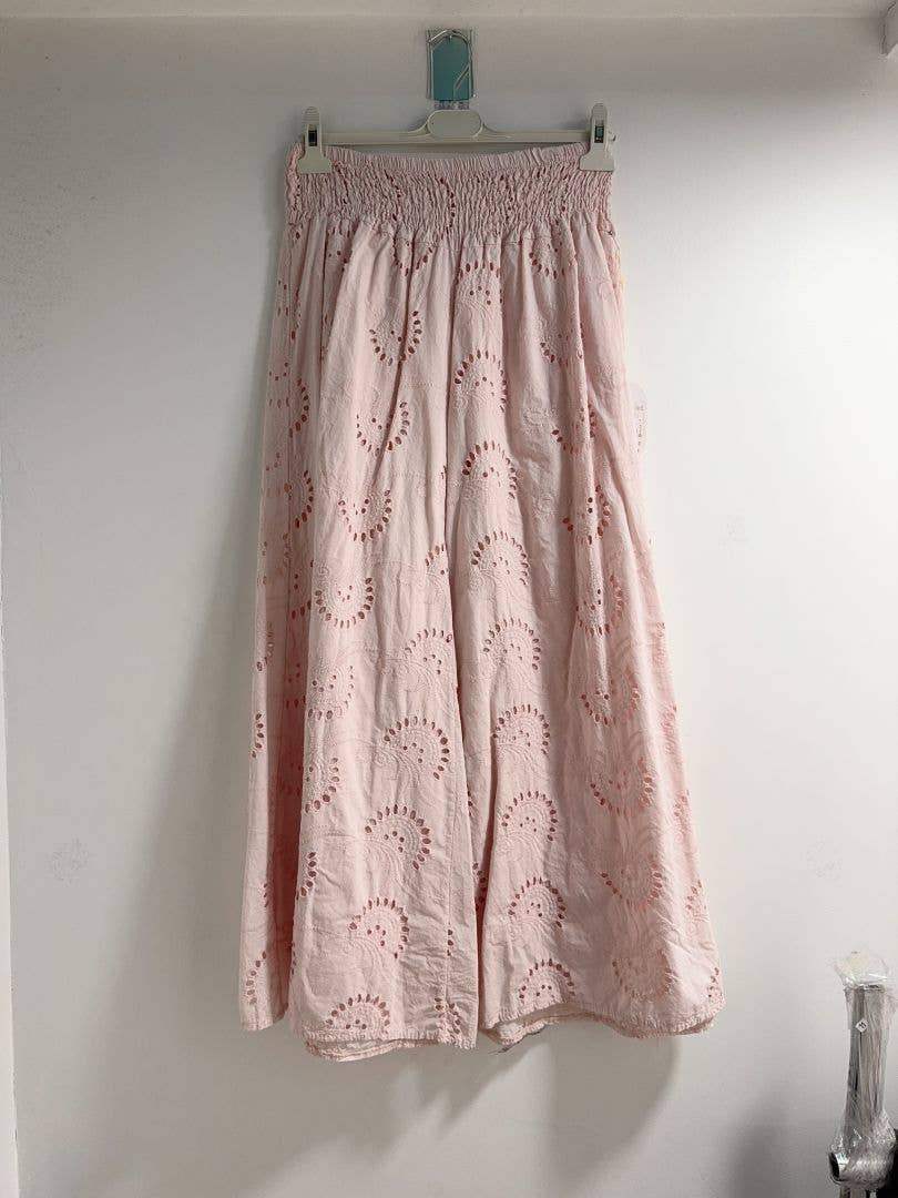 Happy look - Wholesale Pants - Women's - English embroidered wide legs pants 2