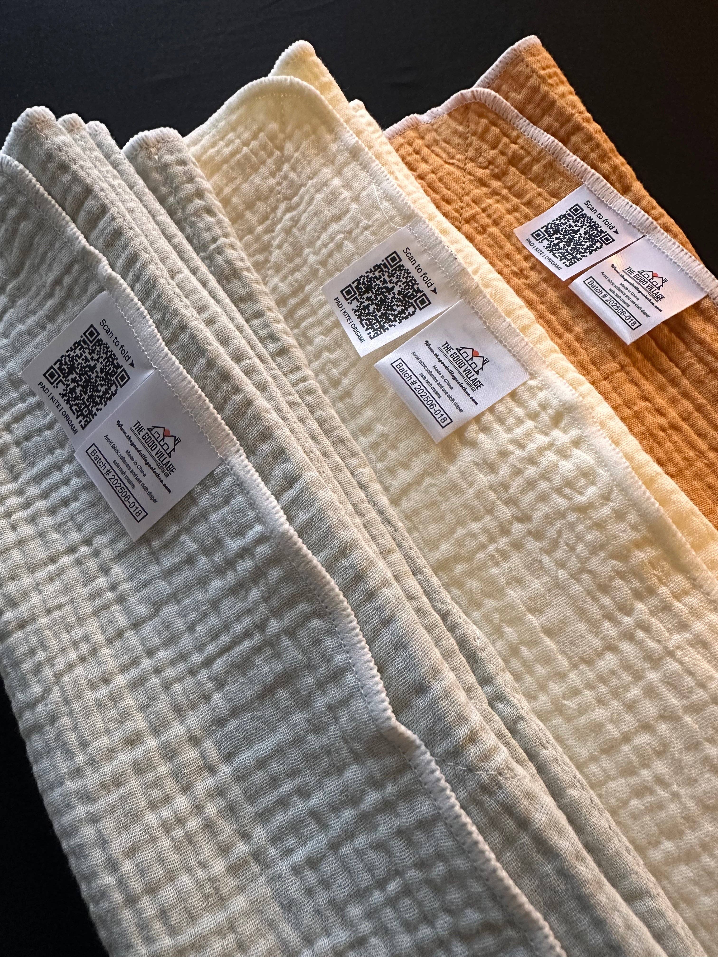 The Good Village Cloth Co + Market - Wholesale Diaper (Cloth) - Baby - Origami Smart Flat – Evermoss5