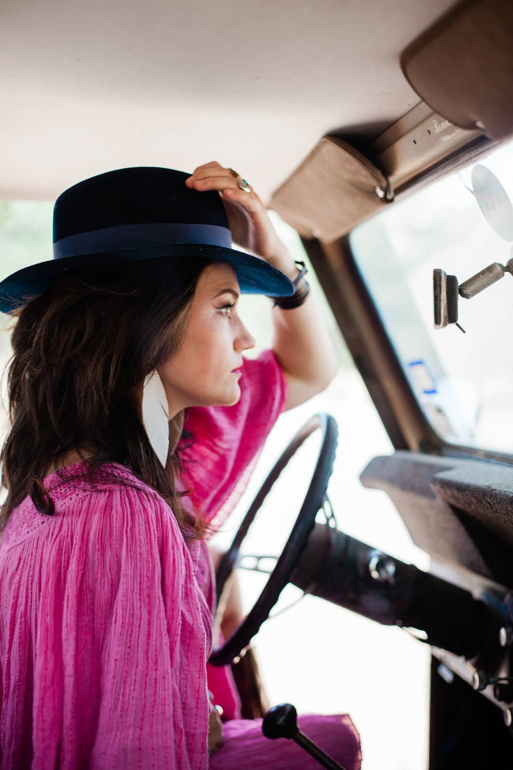 Waterloo Style - Wholesale Dangle Earrings - The SoCo Cream Leather Earrings2