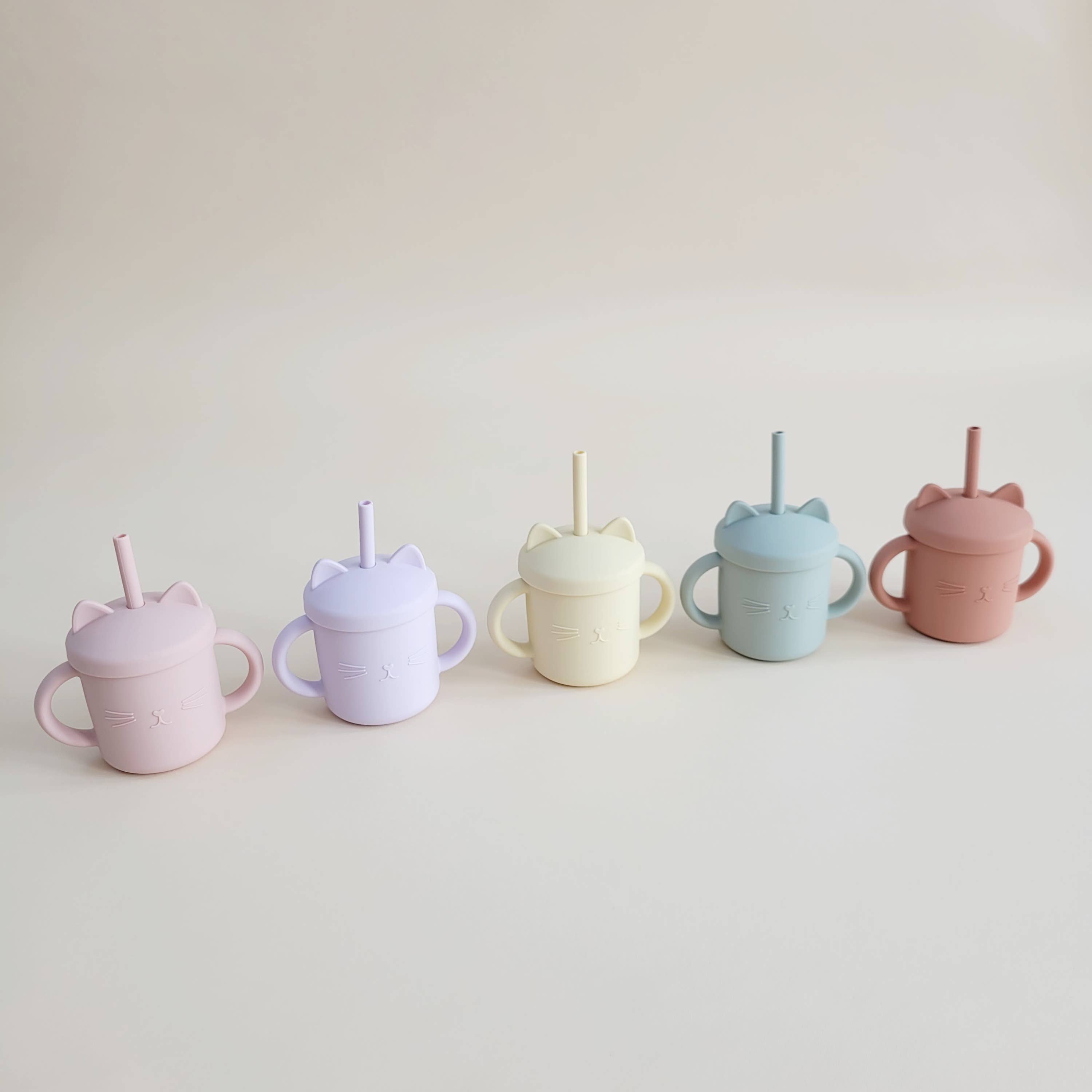 Minito & Co. - Wholesale Drinking Glass/Cup - Kids & Baby - New Meow Double Handle Cat Cups12