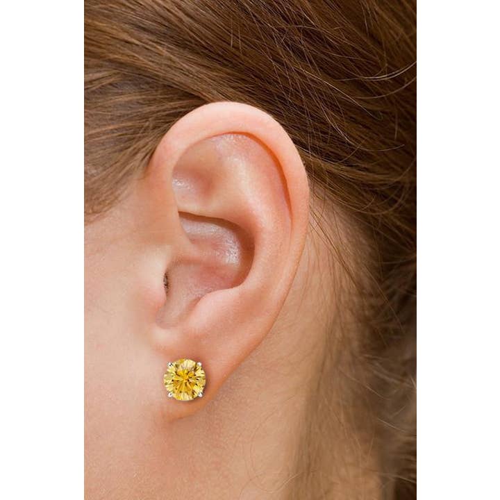 Cate & Chloe Jewelry – Engroshandel Ørestikkere – Beyonce 1Ct Sterling sølv ædelsten Stud Øreringe11