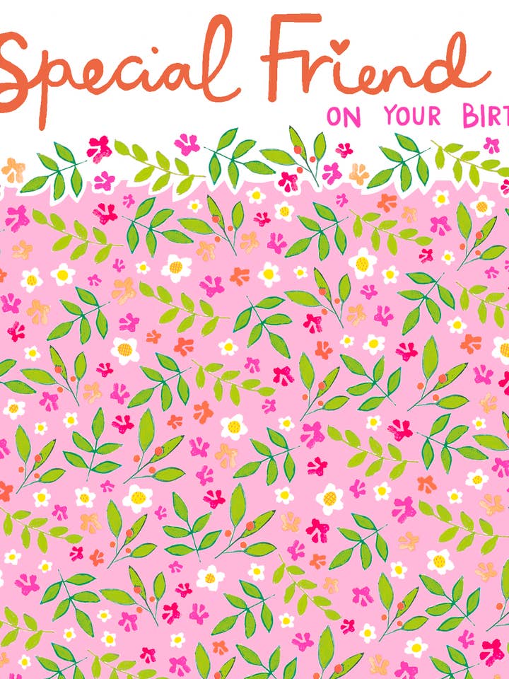 SPECIALE VRIEND ROZE VERJAARDAGSBLOEMEN voor wholesale door Paper Salad