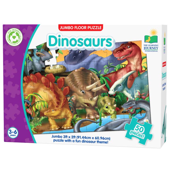 Jumbo Floor Puzzles - Dinosaurs for wholesale by University Games