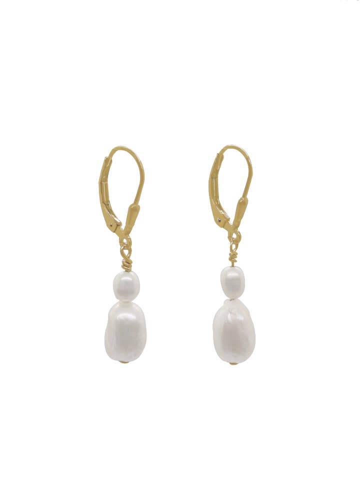 Perla Leverback Earrings for wholesale by DE CÉA