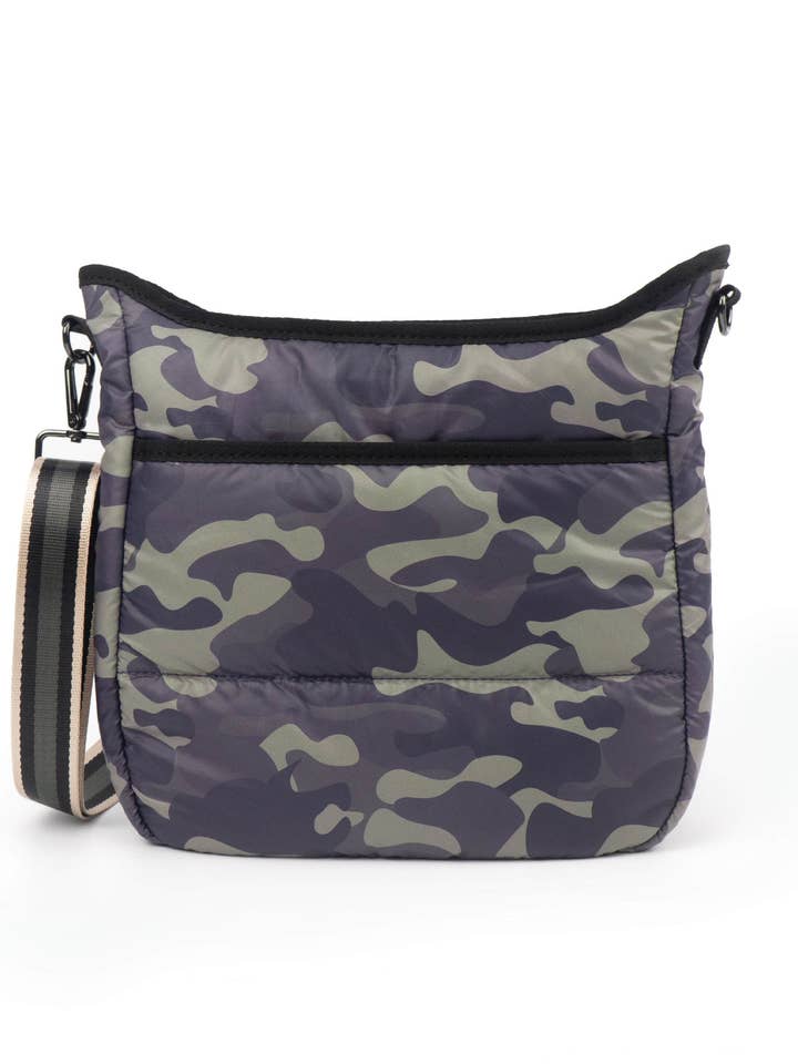 Puffer Crossbody - Camo for wholesale by Babs + Birdie