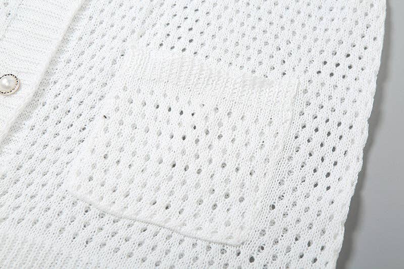 MB Fashion Wholesale - Wholesale Top & Short Set (NOT Loungewear) - Women's - MB FASHION Knit Cardigan and High Waist Shorts Set 3071 LY15