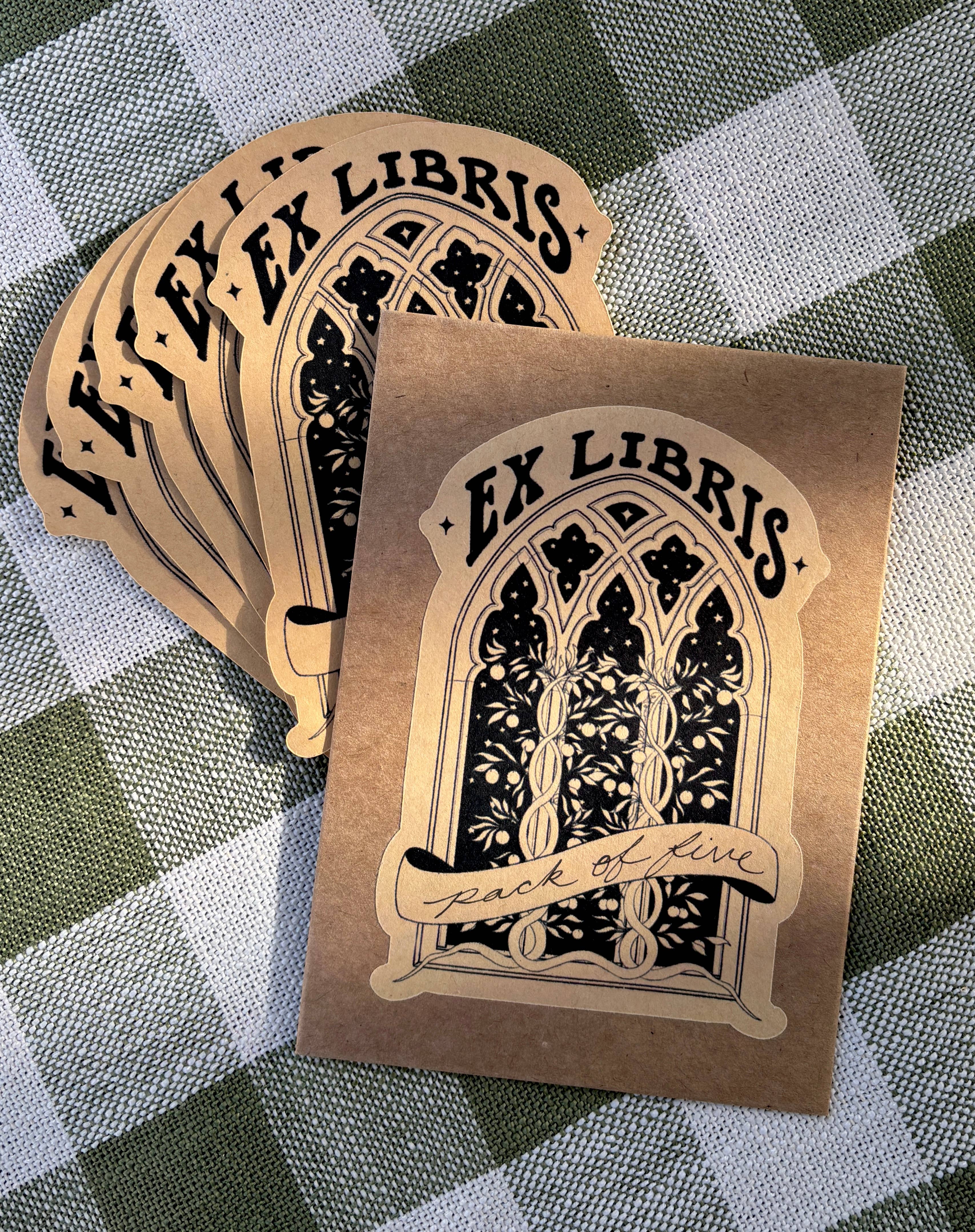 Petrichor & Co. - Vente Autocollant - Autocollant Ex Libris – Design Médiéval de Fenêtre de Château5