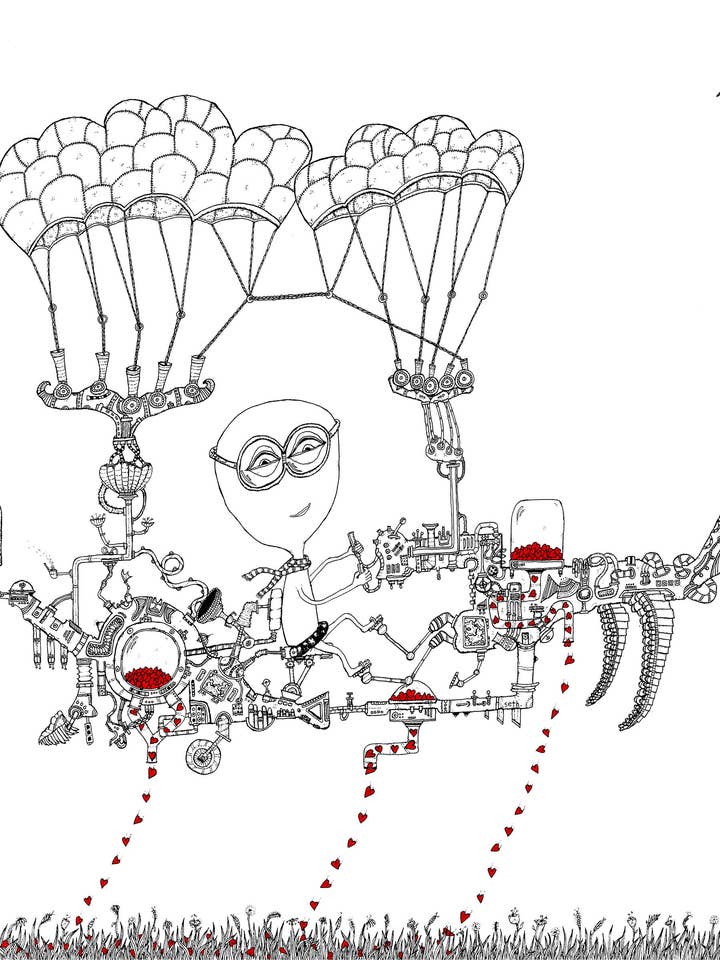 Slowly but steadily… - Art Print - Ink Illustration for wholesale by The Art of Seth