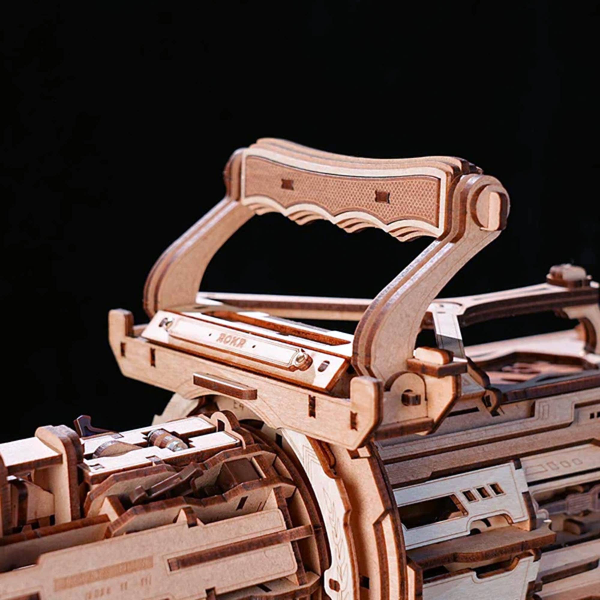 Hands Craft - Wholesale Puzzle - Kids - 3D Wooden Puzzle: Rotating-Barrel Machine Gun5