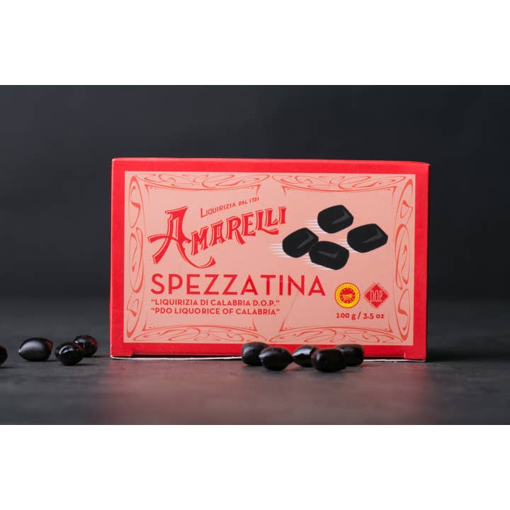 Amarelli Fabbrica Di Liquirizia - Wholesale Licorice - SPEZZATINA 100g Box - Pure licorice Made in Italy2