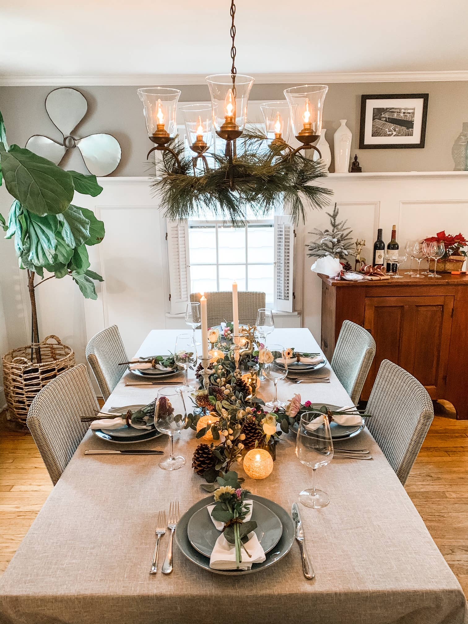 Angel Isabella - Wholesale Bunting/Garland - 70" Artificial Grey green Eucalyptus Garland seeded11