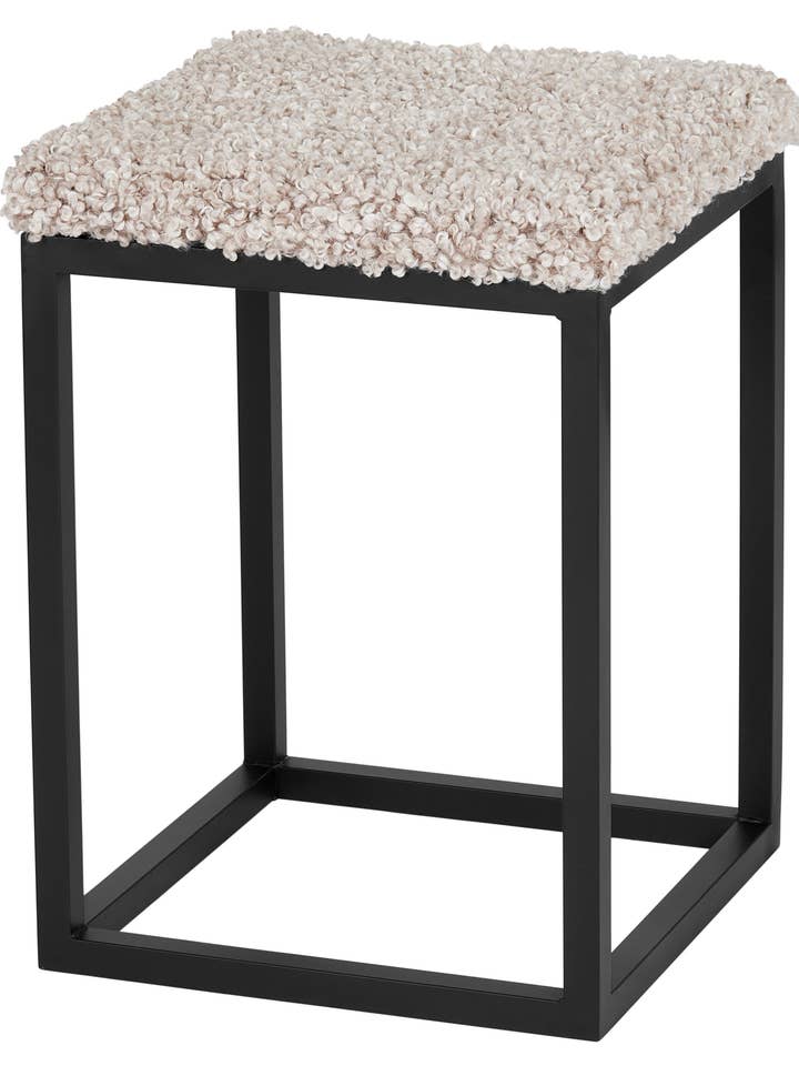 Palle Stool S Lumme Sand/Black for wholesale by Skinnwille Home
