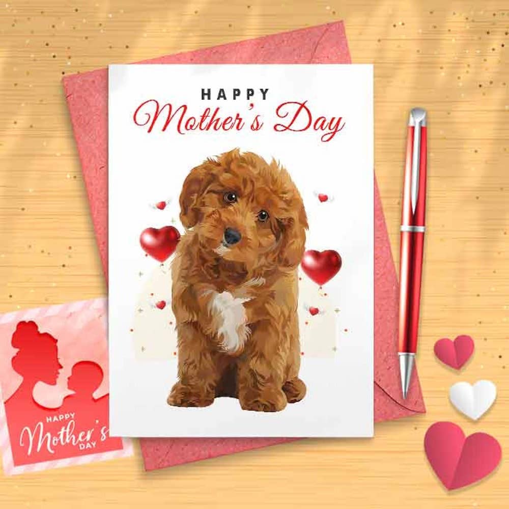 Capytini – wholesale Mother’s Day card – Cute Cavapoo Mother's Day Day Card - Mothers Day Card0