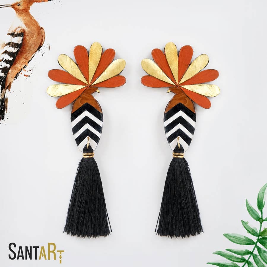 Santart – Brincos de argola por atacado – Brincos Upupa1