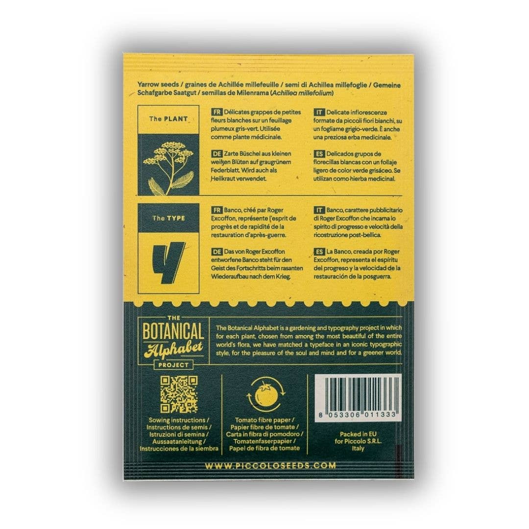 Piccolo Seeds - Venta al por mayor Semillas de plantas - Y - Milenrama1