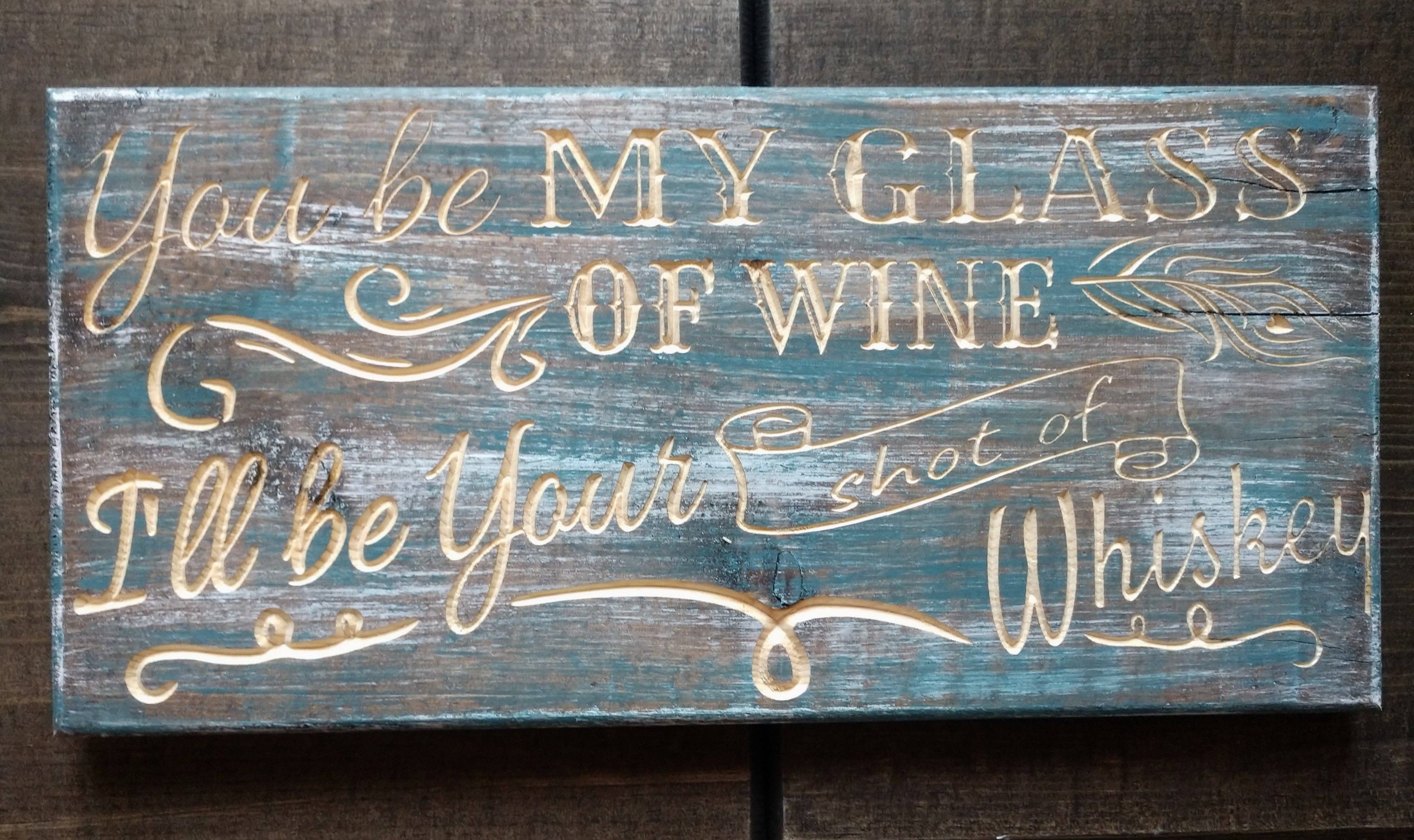 Knotty Pine Woodworks – Großhandel Schilder – Wein und Whiskey4