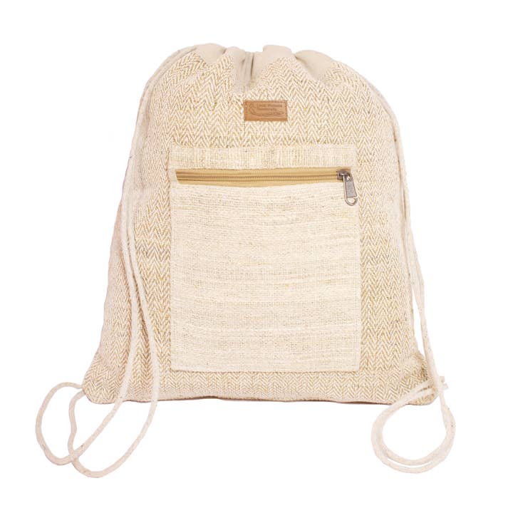 Drawstring Hemp Bag for wholesale by Local Women’s Handicrafts