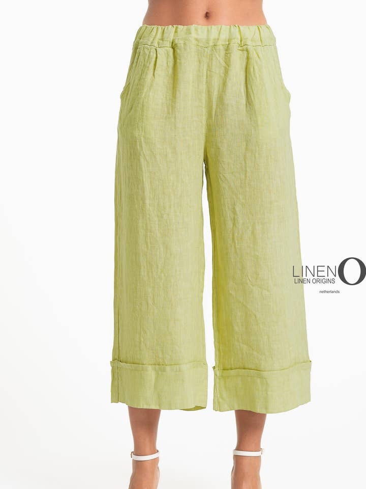 SS25 - Pantalon en lin français Lin O (PT851-208) pour la vente par LINEN LUV