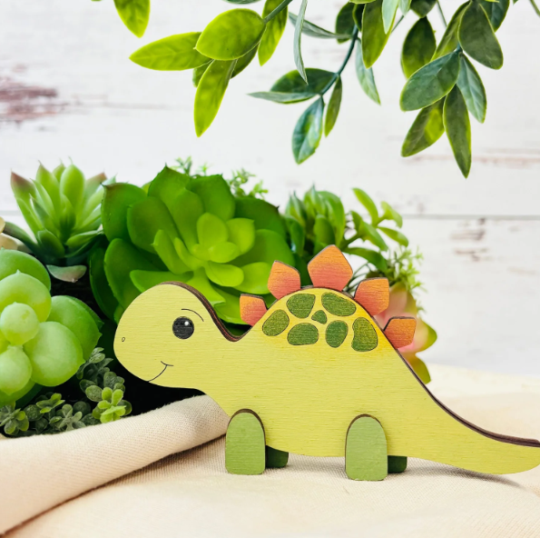 Reclaimed Woodworks Home Decor – wholesale DIY craft kit – DIY Build a Stegosaurus Magnet Kit DINOSAUR CRAFT KIT4