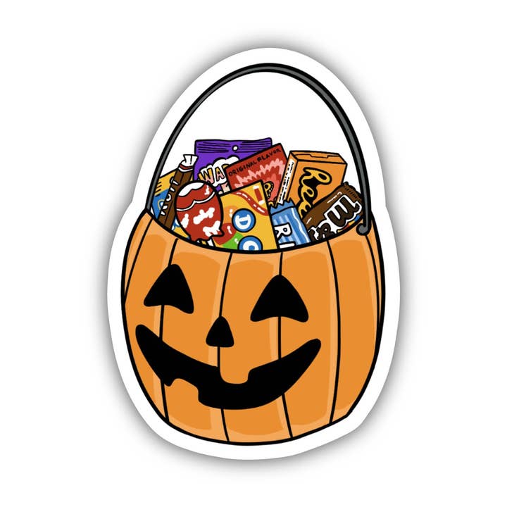 Halloween Bucket with Candy Sticker for wholesale by Big Moods