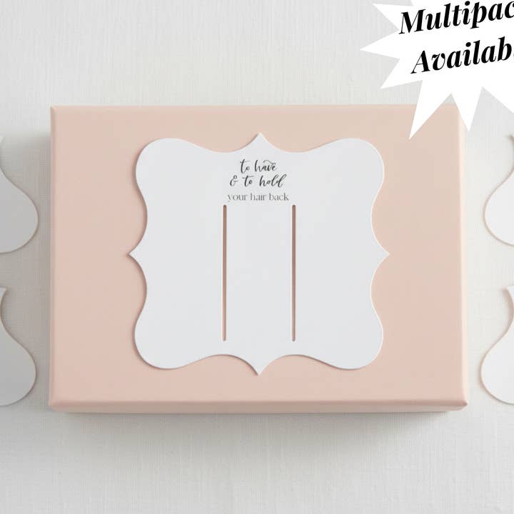 Étiquettes de présentation pour pinces à cheveux de mariée | Étiquettes de faveur de mariage | En gros pour la vente par Whispering Petals Handmade