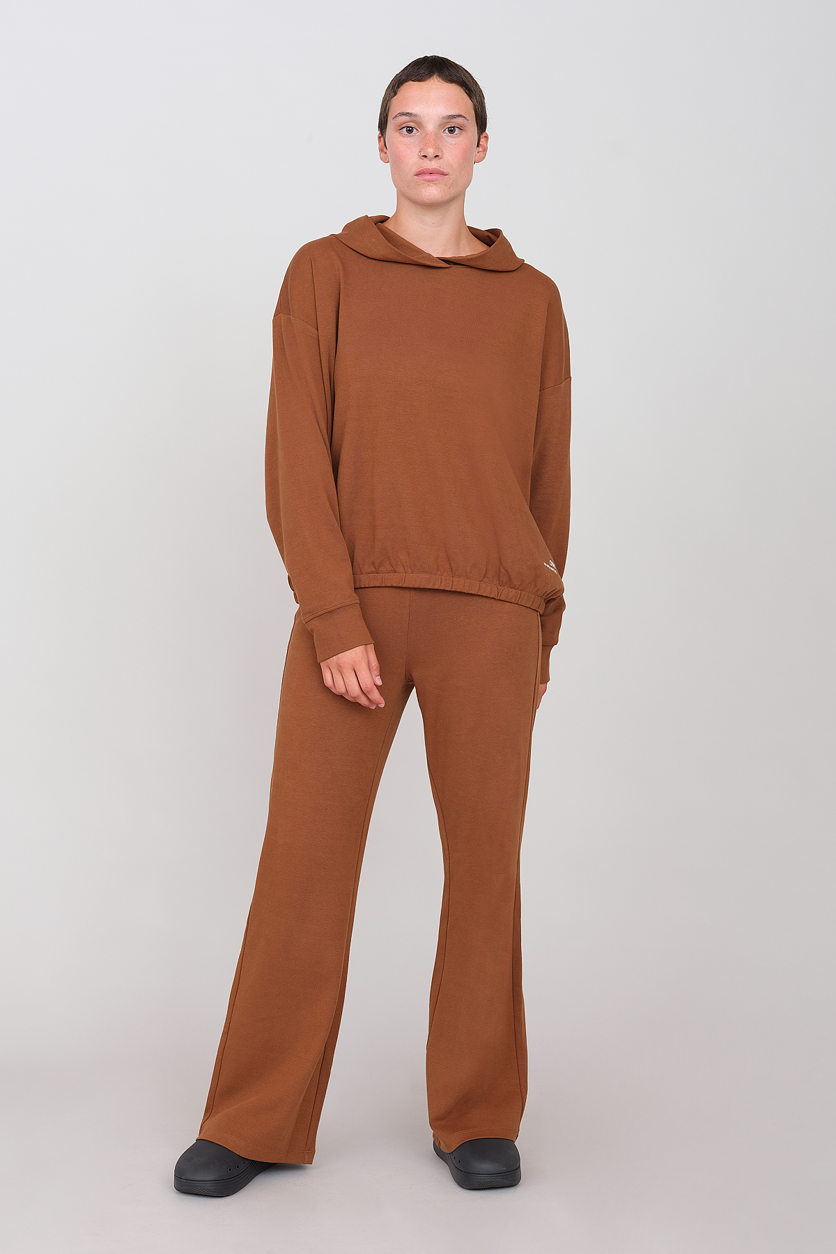 Peanut PALAZZO INTERLOCK PANTS for wholesale on Faire1