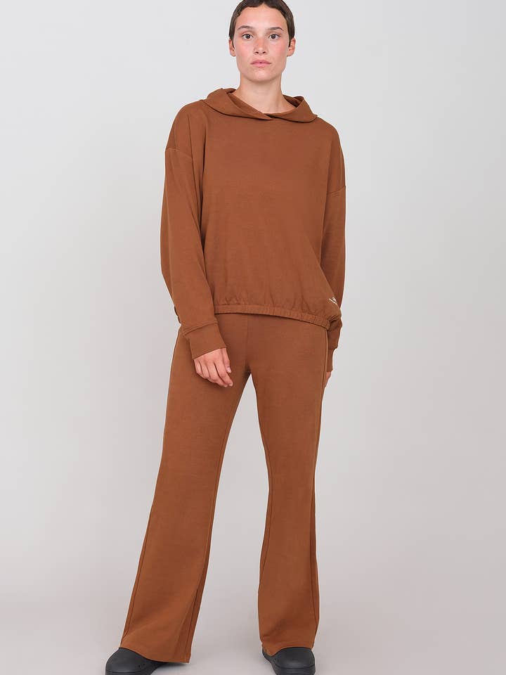 Peanut PALAZZO INTERLOCK PANTS for wholesale on Faire1