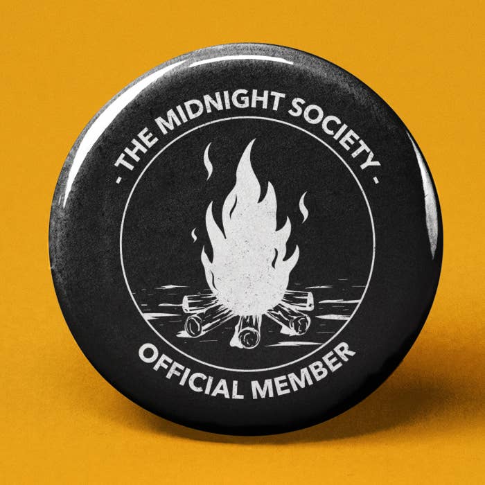 Midnight Society Official Member Pinback Button for wholesale by The Pin Pal Club