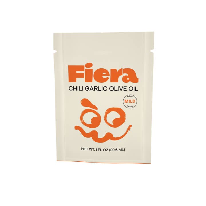 Chili Oil On-the-Go pouch for wholesale by Fiera Flavors