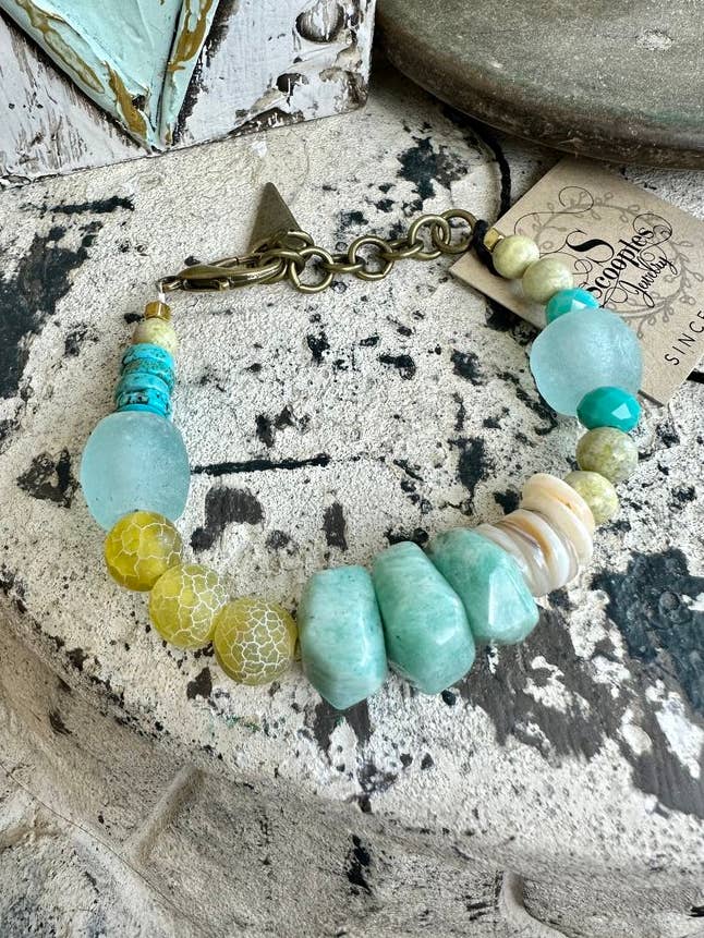 Citron Aqua Breeze - Bracelet for wholesale by Scooples Jewelry