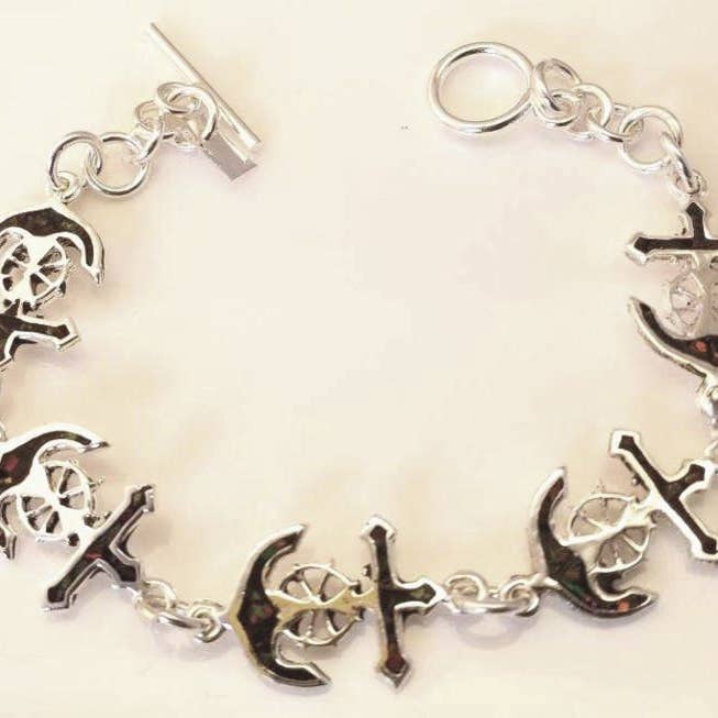 Costello International - Wholesale Tennis Bracelet - Treasure Island Opaline Silver Tennis Bracelets7