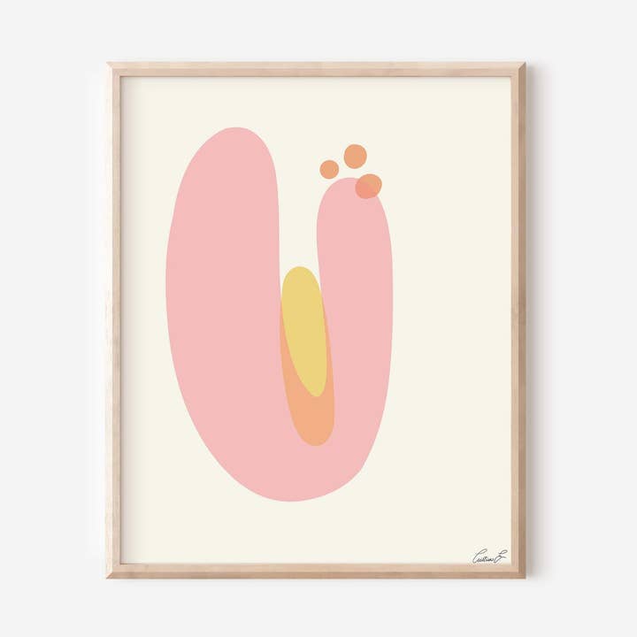 Abstract Flower Wall Art | Minimalist Art | Boho Art for wholesale by Monstera Monday Shop