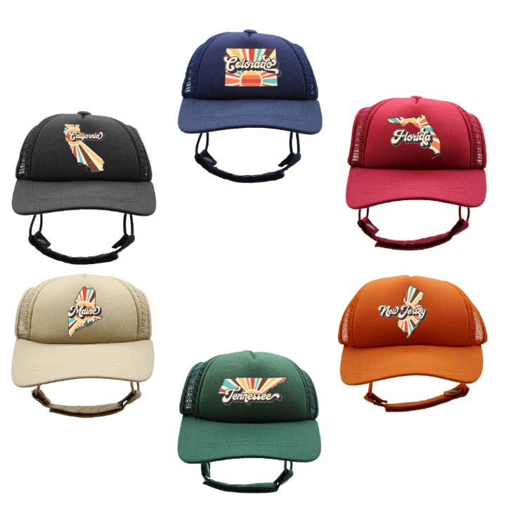 PupLid - Vendita all'ingrosso Cappello - Cani - Vintage State | Cappellino trucker per cani2