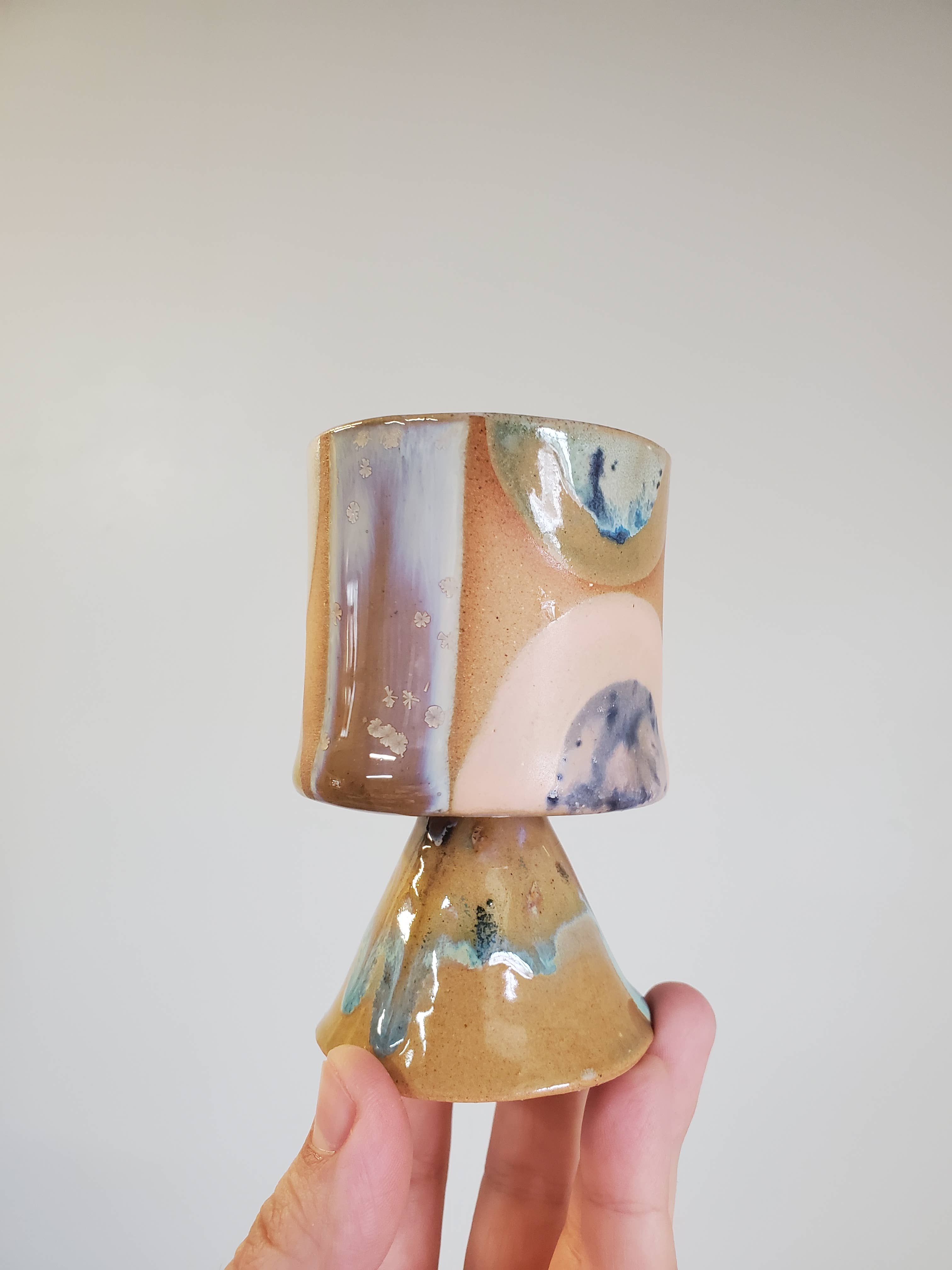 CURIOUS CLAY - Wholesale Cocktail/Liquor Glass - Cone Liquor Sipper0