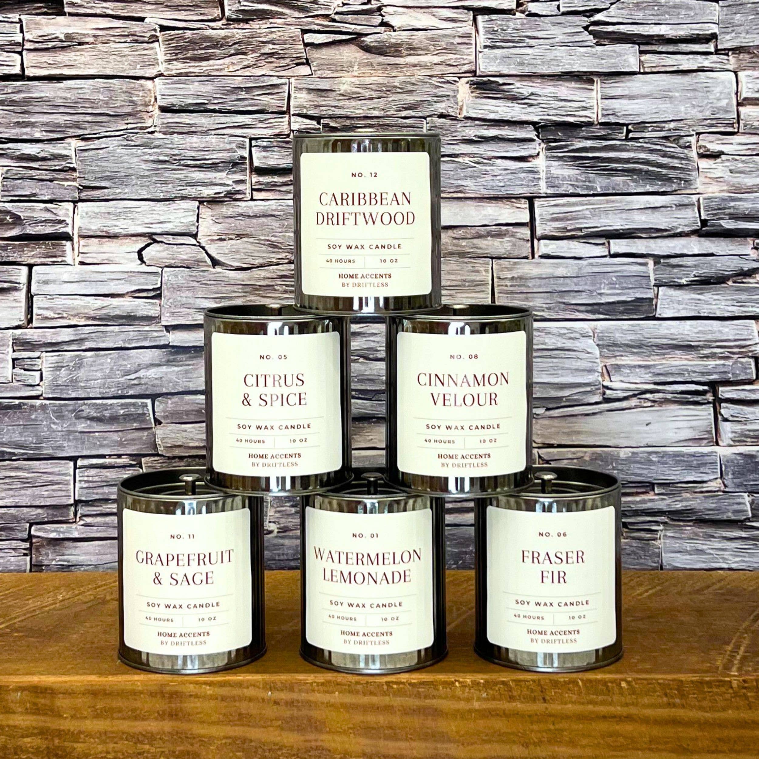 Home Accents By Driftless - Vente Bougie en bocal - Bougie de vacances agrumes et épices - Bougies de décoration intérieure en gros2