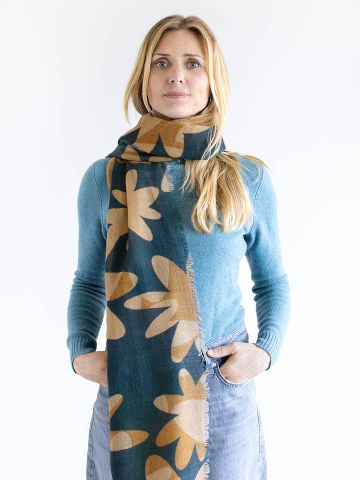 Écharpe en laine mérinos – KARI pour la vente par Djian