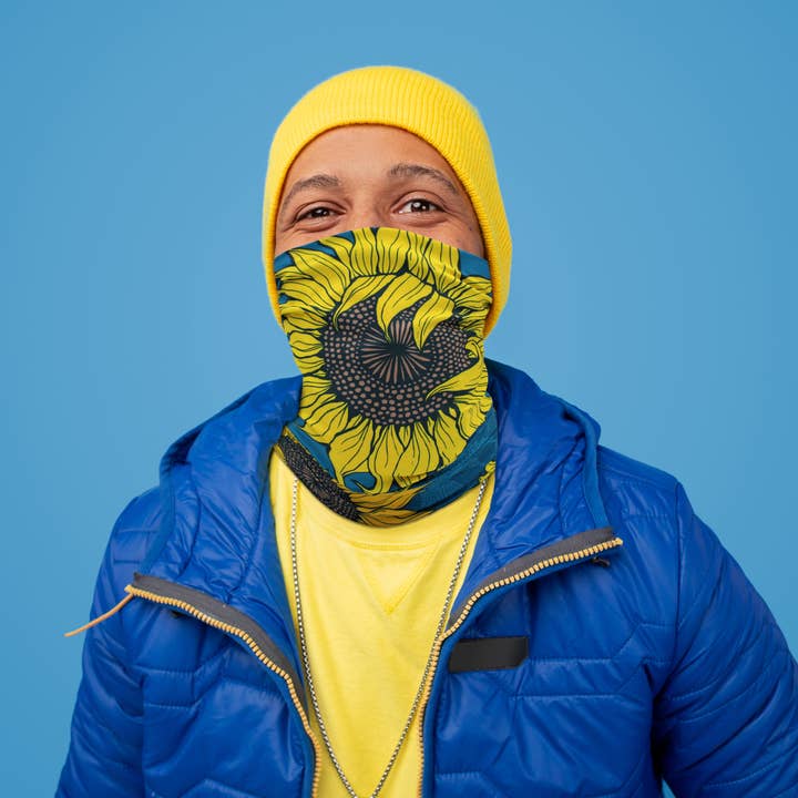 Neck Gaiter/Magic Scarf Headband Mask(Sunflower) for wholesale by Real Sic