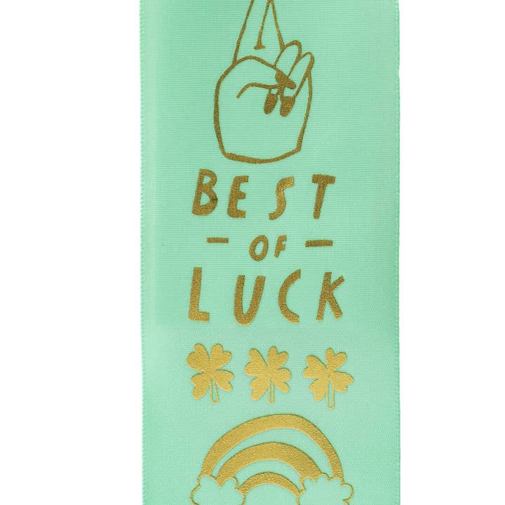 Yellow Owl Workshop - Vendita all'ingrosso Regalo divertente/originale - Nastro Best of Luck Award - Biglietto Good Luck2