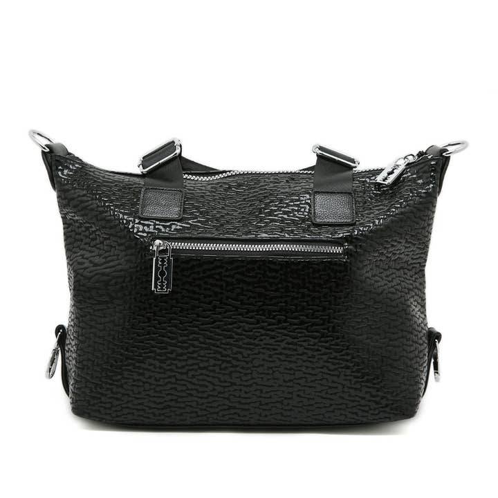 PEACH ACCESSORIES - Wholesale Shoulder Bag - Women's - Chic Hobo Bag with Rhinestone Teddy Bear in Black 8074