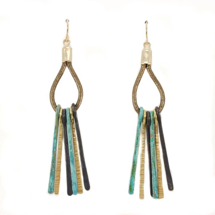 Teocalli Tassel Earrings for wholesale by Old Blood Jewelry & Wears
