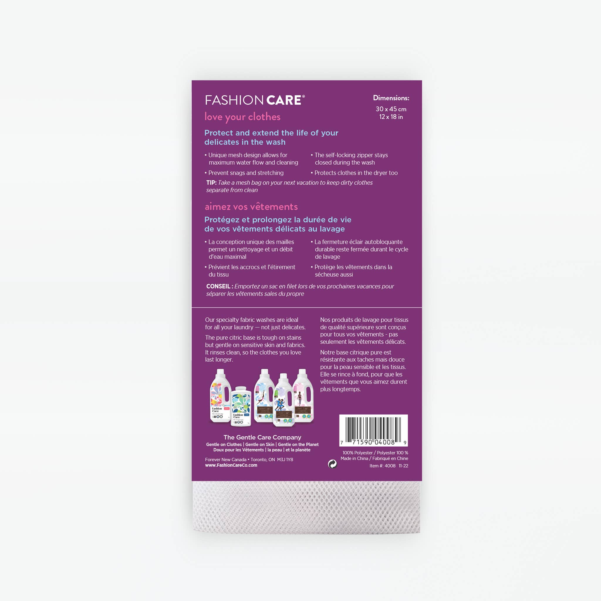 BeConfident Fashion Fit Solutions - Wholesale Laundry Bag - Soft Mesh Wash Bags LG (12"x18")1