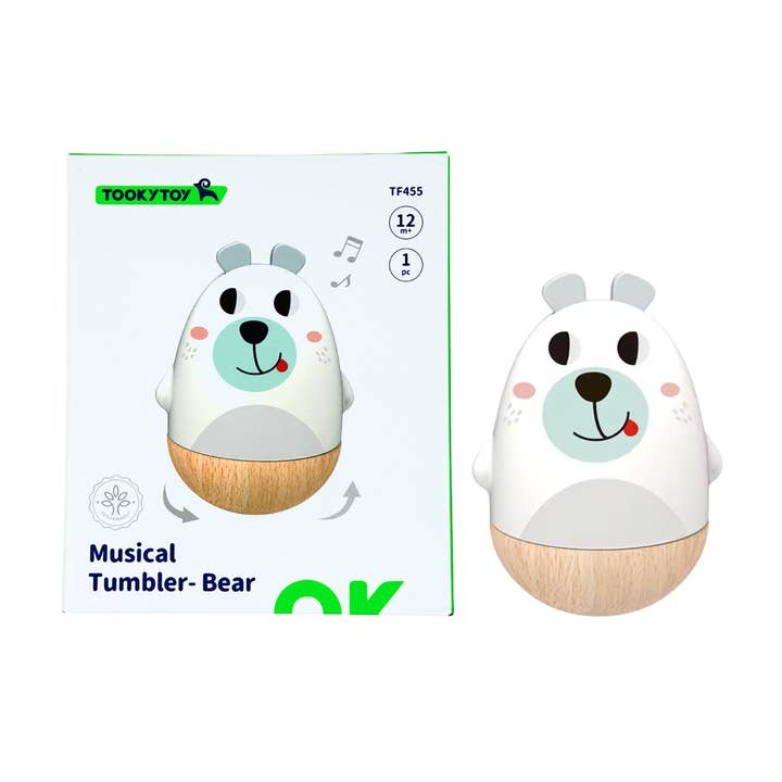 TookyToy Musical Tumbler – Bear (12m+) for wholesale by tokiplay