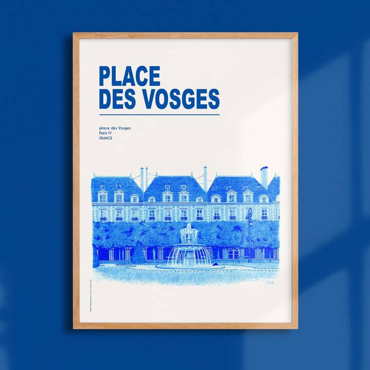 Toon De Stad In Blauw Place Des Vosges - LVB0007 voor wholesale door Oneart